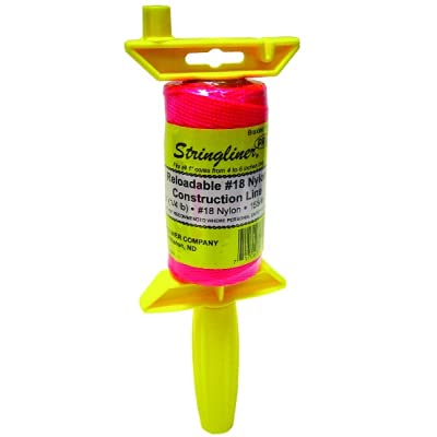 Stringliner 25162 1/8" Lb Braided Pink NylonPro ReelReloadable Construction Ln