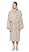 Arus Men's Hooded Classic Bathrobe Turkish Cotton Robe with Full Length Options
