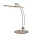 Adesso 5090-22 Esquire LED Desk Lamp, 13-19 in., 9W Full Spectrum LED, Brushed Steel, 1 Table Lamp, Gray, multi-function