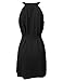 JJ Perfection Women's High Neck Sleeveless Dress with Attached Belt