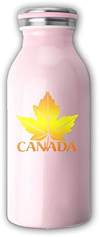 Gold Canada Insulated Vacuum Water Bottle Stainless Steel Thermos 12 Oz