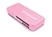 Transcend USB 3.1 SDHC/SDXC/ microSDHC/SDXC Card Reader, TS-RDF5R (Pink)
