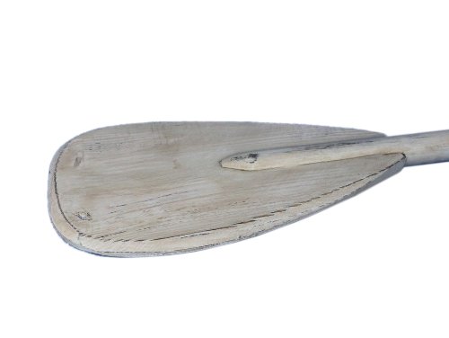 Wooden Rustic Whitewash Paddle 36" - Rustic Paddle - Wooden Paddle