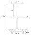 YestBuy 3 Tier Maypole Round Wedding Party Tree Tower Acrylic Cupcake Display Stand (3 Tier Round with Base(6