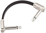 Ernie Ball Flat Ribbon Patch Cable, Black, 3 Inch