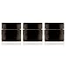 Infinity Jars Classic Black Glass Jar 30 ml (1 fl OZ) Ultraviolet Airtight Smell Proof, Refillable Screw Top Container for Long-Term Storage of Coffee, Spices, Tea, Dried Goods, Kitchen Jar 3 Pack