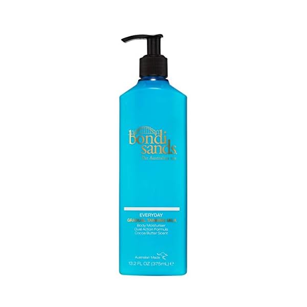 Bondi-Sands-Everyday-Gradual-Tanning-Milk-Daily-Body-Lotion-Builds-a-Natural-Glow-in-1-3-Applications-Enriched-with-Vitamin-E-Aloe-Vera-Vegan-Cruelty-Free-Cocoa-Butter-Scent-375-mL132-Oz Bondi Sands Everyday Gradual Tanning Milk 375ml