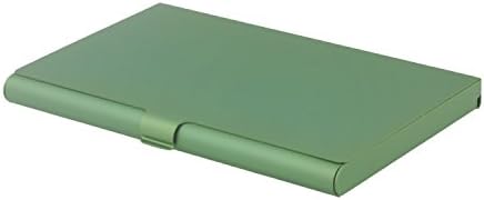 Business Card Holder, Business Card Case Business Card Wallet, Aluminum Credit Card Holders for Men and Women (Green)