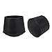 FISHBERG Pack of 16 Chair Leg Tips Caps 1.0 Inch Anti Slip Rubber Table Leg Caps Floor Protectors for Avoid Scratches,Black …