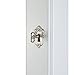 Homegear Modern Door/Wall Mounted Mirrored Jewelry Cabinet Organizer Storage White