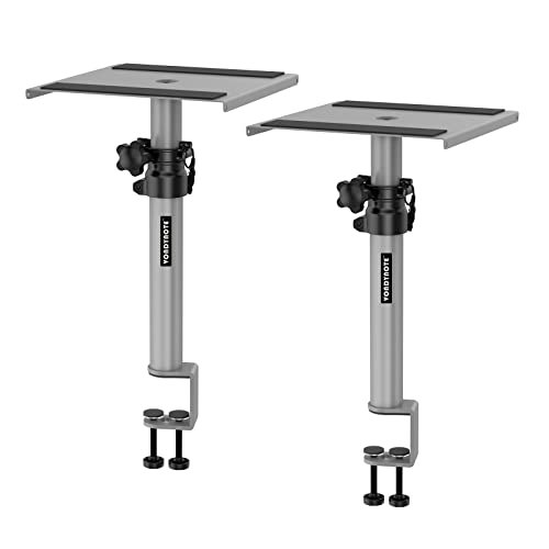 Vondynote Studio Monitor Stands Silver Desktop Speaker Stands Height