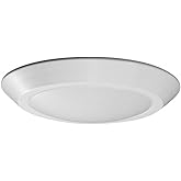 Nuvo Lighting 62/1261R1 7.09 Inch 15W 1 LED Disk Light, White Finish