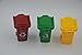 Blomiky 3 Trash Can Toy,Garbage Truck's Trash Cans,Mini Curbside Vehicle Garbage Bin Trashcan for Kids 3 Garbage Mini Cans