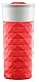 Ello Ogden Ceramic Travel Mug with Splash-Resistant Slider Lid and Protective Silicone Boot, Perfect for Coffee or Tea, BPA Free, Dishwasher Safe, Coral, 16 oz