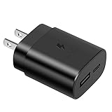 USB C Wall Charger,25W Super Fast Charger Dual Port