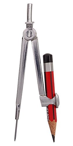 Alpna Stainless Steel Drawing Pencil Compass Geometry Tools Pack Of 5