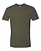 Next Level Mens Premium Fitted Short-Sleeve Crew T-Shirt - Large - Military Green