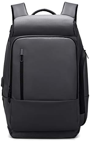 EURCOOL Laptop Backpack for Men,15.6/17 inch Waterproof Rucksack with USB Charging Port,Grey Mens Travel Backpacks