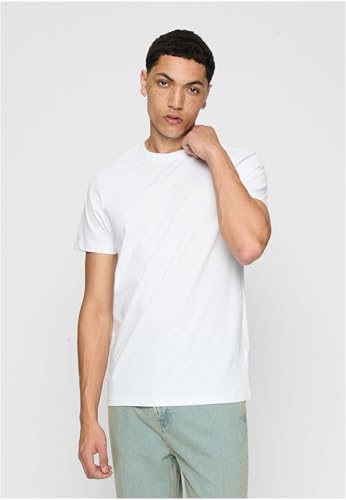 Basic Tee 6-pack, T-shirt Uomo, 1 Bianco, 1 Bianco, 1 Bianco, 1 Negro, 1 Negro, 1 Grigio, M