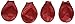 Pawz Dog Boots Disposable, Reusable, Waterproof Set of 12 Color:Red Size:Small