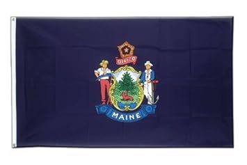 USA Maine Flagge, amerikanische Fahne 90 x 150 cm, MaxFlags®