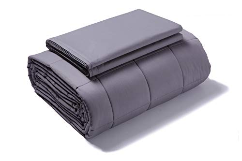 Gsleeper Weighted Blanket (Grey, 80"x87" King Size 25LB),New Concept of Sleep, Comfortable Sleeping, Warm and Close-Fitting but not Bloated