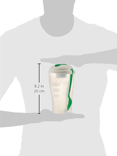 Salad Fresh Container With Separate Dressing Compartment
