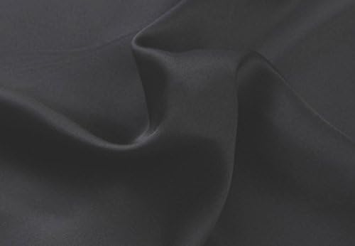 22 Momme Silk Pillowcase with Cotton Underside Terse Pillow Cover Facial/Hair Beauty (50x80CM, Black)