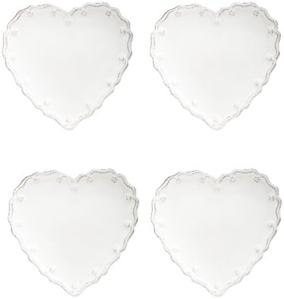 Juliska Berry & Thread Whitewash Heart Cocktail Set of Four