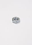 QSC 1/4-28 Steel Right Hand Jam Nut, Clear Zinc Plated (6-Pack)