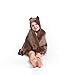 Kids Hooded Blanket,Cute Animal Bear Flannel Fleece Bath Throw,Fit 3-10 Years Old,Best Gifts for Boys and Girls