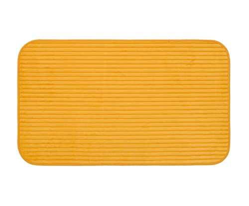 Goezze - Non-Slip Soft Bath Mat, 100% Polyester, 60 x 100 cm - Corn