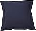 White House Navy Blue Pillow Shams Set of 2 - Luxury 580 Thread Count 100% Egyptian Cotton Cushion Cover Euro Size Decorative Pillow Cover Tailored Poplin European Pillow Sham (2 Pack, Euro 26x26)