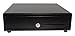 APG Standard- Duty 13” Electronic Point of Sale Cash Drawer | Vasario Series VB320-BL1313-B27 | Printer Compatible | Plastic Till with 4 Bill/ 4 Coin Compartments | Black