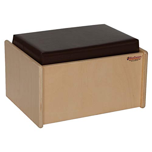 Wood Designs Single Bench with Brown Cushion