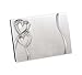 Hortense B. Hewitt Wedding Accessories Silver-Plated Guest Book, Sparkling Love