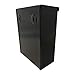 S.A.C. TD1000BK Sanitary Napkin and Tampon Disposal Receptacle – Surface Mount, Black Steel, Hidden Liner, Lift-Top Lid, Mounting Hardware Included