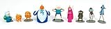 Adventure Time and Regular Show Mini Figures 9 pc Full Set (cake topper / party favor)