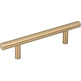 Elements 136 Naples 3" Center to Center Solid Steel Bar Style Cabinet Handle/Drawer Pull with Mounting Hardware - Satin Bronz