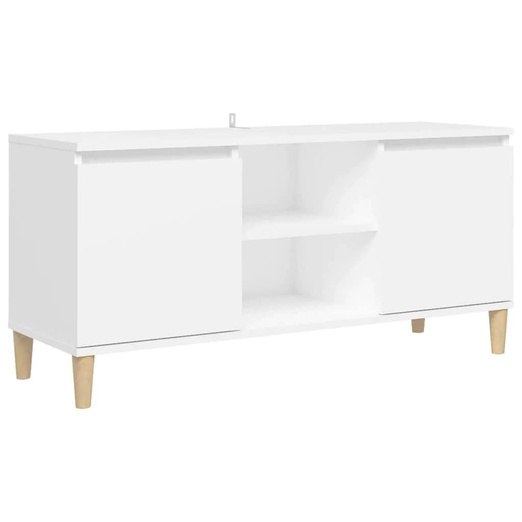 vidaXL-Mueble-de-TV-con-Patas-Soporte-Mobiliario-Aparador-Estante-Salon-Sala-de-Estar-Dormitorio-Decoracion-Blanco-103