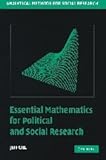 Essential Mathematics for Political and Social Research, Gill, Jeff, 052168403X