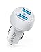 Anker PowerIQ 2.0 Car Charger (Compatible with QC Devices), 30W 12V Dual USB Fast Charger PowerDrive for Galaxy S9/S8/Edge/Note, iPhone Xs/Max/XR/X/8, iPad Pro/Air 2/Mini, LG, and More