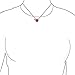Romantic Promise Valentine Cubic Zirconia Ruby Red AAA CZ Devil Heart Pendant Necklace For Women Teens Rose Gold Plated .925 Sterling Silver