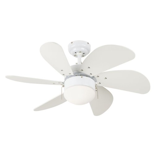 Westinghouse Turbo Swirl 30 Inch Six Blade Ceiling Fan White With