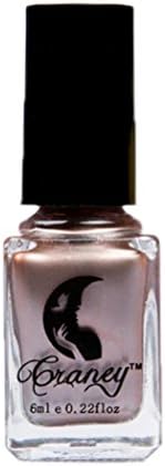 Mirror Nail Polish , ONEMORES Metal Color Mirror Silver Nail Polish (Glod 12#)
