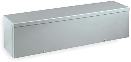 Wiegmann RSCG060624 RSCG Series NEMA 3R Screw Cover Wiring Trough with Knockouts Carbon Steel 6 x 6 x 24 by Wiegmann