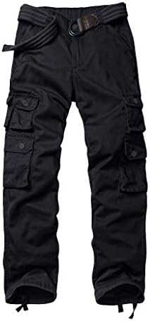 Men's Cargo Regular Trouser Army Combat Work Trouser Workwear Pants with 8 Pocket