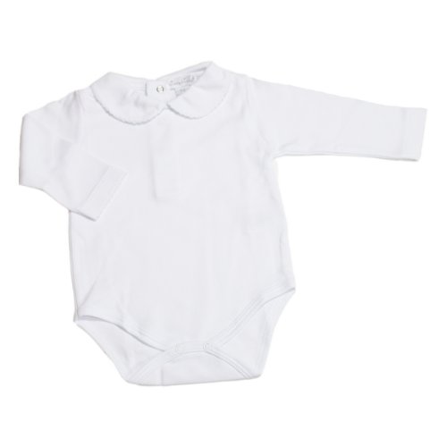 Kissy KissyBasic LS Bodysuit Bebe Collar - White