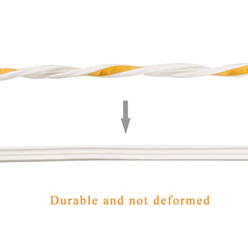 Door Weather Stripping, Dayree 2pcs 5m E Type EPDM Window Seal Strip with Strong Tape for Door, Window, Garage and Cabinet Dustproof, Anti-Collision - Thumbnail 3