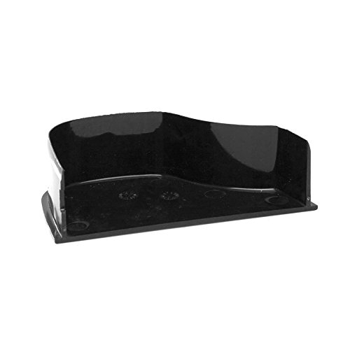 Polypipe Ogee ROG08 Extra Capacity Gutter Internal Stopend (Left) Black 130 x 70mm